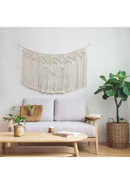 Asılı Goblen El Yapımı Pamuk Bohem Sanat Güzel Daire Yurt Odası Düğün Dekorasyon (Yurt Dışından) modelleri