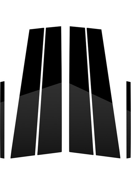 Araba Kapı Pencere Direk Direkleri Trim Kapakları Sticker Dodge Charger 2011-2021 Aksesuarları, Siyah (Yurt Dışından)