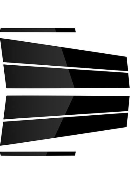 Araba Kapı Pencere Direk Direkleri Trim Kapakları Sticker Dodge Charger 2011-2021 Aksesuarları, Siyah (Yurt Dışından) fırsatları