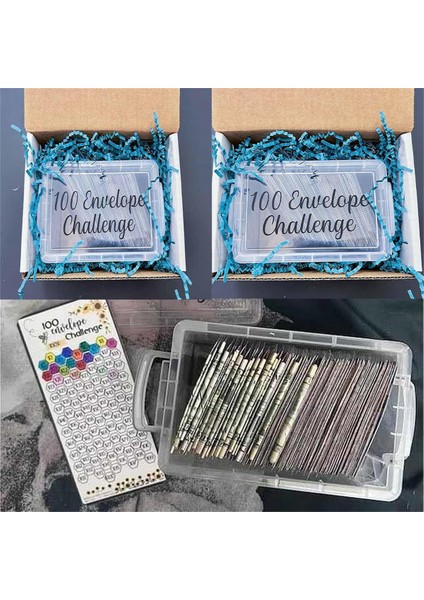 100 Zarf Para Tasarrufu Mücadelesi Bütçe Planlama El Kitabı Geri Ödeme B Için Saklama Kutusu ile Ilerlemede Ustalaşmak (Yurt Dışından) fiyatları