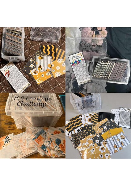 100 Zarf Para Tasarrufu Mücadelesi Bütçe Planlama El Kitabı Geri Ödeme B Için Saklama Kutusu ile Ilerlemede Ustalaşmak (Yurt Dışından) fırsatları