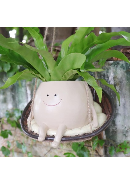 Asılı Salıncak Sandalye Saksı Saksı Yüz Saksı Iç Mekan Dış Mekan Bitki Başlığı Reçine Çiçek Saksıları Anneler Günü Hediyesi (Yurt Dışından) modelleri