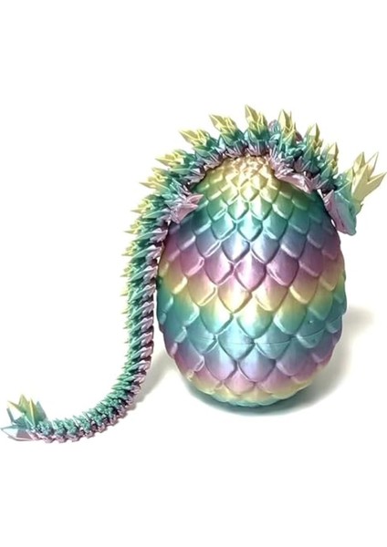 3D Baskılı Ejderha Yumurtası Içinde Ejderha Olan Tam Eklemli Ejderha Kristal Ejderha Fidget Oyuncağı Yetişkinler Için Renkli Hediye (Yurt Dışından) fırsatları