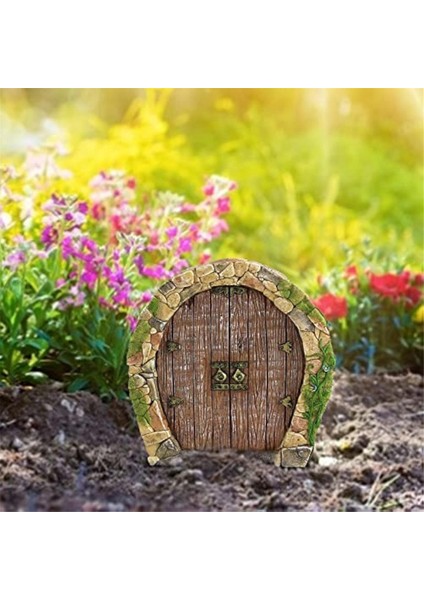 Açık Hava Ağaç Peri Kapısı, Peri Bahçesi Minyatür Cüce Evi Kapıları ve Pencereleri, Mini Peri Bahçesi Heykeli (Yurt Dışından) indirimleri
