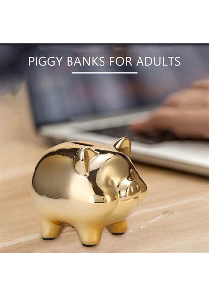 Seramik Altın Domuz Kuma Sevimli Para Kuma Yaratıcı Ev Mobilyaları Şanslı Domuz Dekorasyon, Altın Domuz (Yurt Dışından) fiyatları