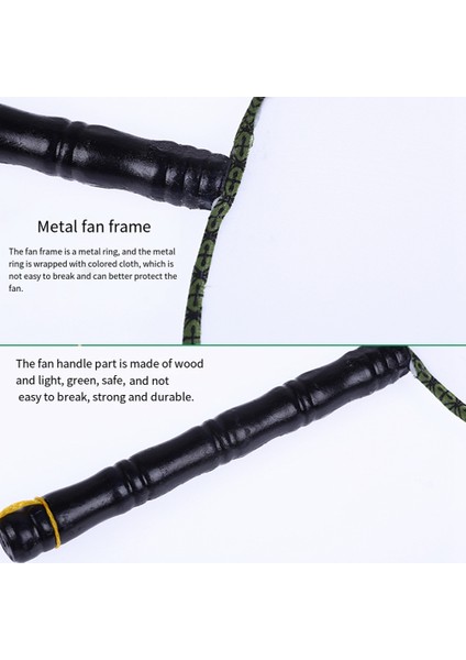 10 Adet 21 cm Boş Fan Çocuk Dıy Boyama Fanı Ipek Kumaş Fan Plastik El Kolu Yuvarlak Fan (Yurt Dışından) indirimleri