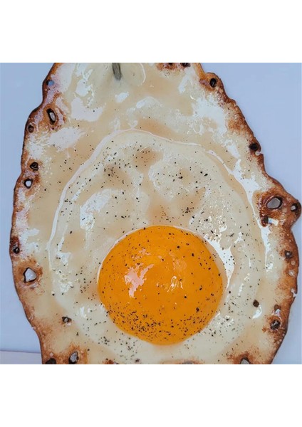 Çiviye Asılı Kızarmış Yumurta, Kızarmış Yumurta Heykel Süslemesi, Duvara Atılan Komik Yumurta Heykelleri Dekorasyonu (Yurt Dışından) fiyatları