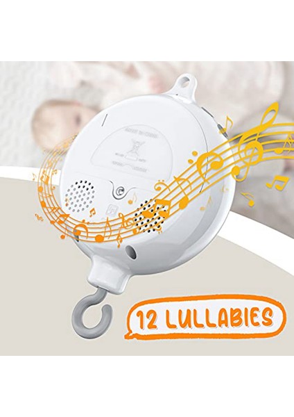 Beşik Mobil Motorlu Bebek Müzik Kutusu Döndürücü, 3 Modlu, Ses Ayarlı, 12 Ninni, 30 Dakika Sonra Otomatik Kapanma (Yurt Dışından) fiyatları
