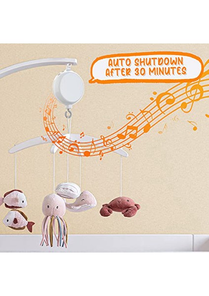 Beşik Mobil Motorlu Bebek Müzik Kutusu Döndürücü, 3 Modlu, Ses Ayarlı, 12 Ninni, 30 Dakika Sonra Otomatik Kapanma (Yurt Dışından) modelleri