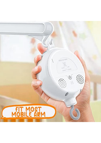 Beşik Mobil Motorlu Bebek Müzik Kutusu Döndürücü, 3 Modlu, Ses Ayarlı, 12 Ninni, 30 Dakika Sonra Otomatik Kapanma (Yurt Dışından) indirimleri