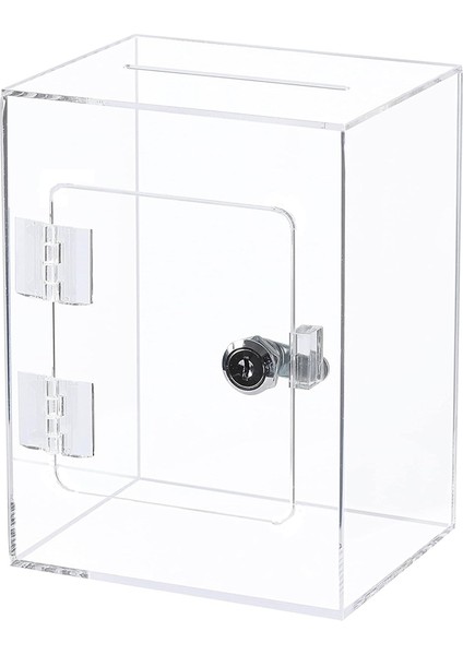 Akrilik Bağış Oy Kutusu - Kilitli Para Için Bahşiş Kavanozu Anahtar Öneri Kutusu Yorum Kutusu Oy Kutusu (Yurt Dışından)