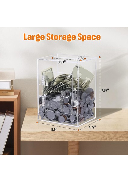 Akrilik Bağış Oy Kutusu - Kilitli Para Için Bahşiş Kavanozu Anahtar Öneri Kutusu Yorum Kutusu Oy Kutusu (Yurt Dışından) indirimleri