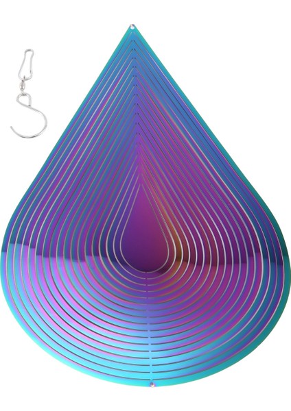 Rüzgar Çanları Asılı Süslemeleri Kolye Dönen Rüzgar Çanları Açık Bahçe Ev Dekor Metal Damla Rüzgar Spinner (Yurt Dışından) modelleri