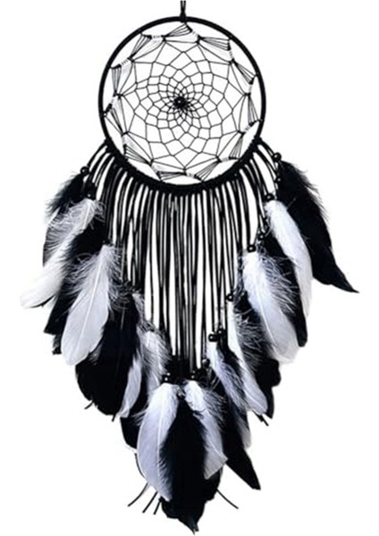 Rüya Yakalayıcı El Yapımı Geleneksel Renkli Tüy Rüya Yakalayıcı Asılı Ev Duvar Dekorasyonu El Sanatları Süsü Dekor-C (Yurt Dışından)