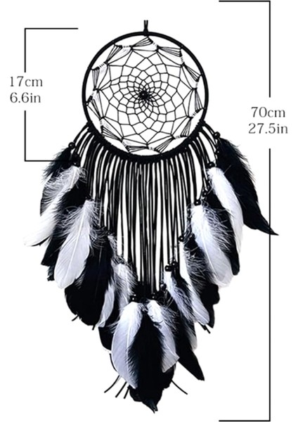 Rüya Yakalayıcı El Yapımı Geleneksel Renkli Tüy Rüya Yakalayıcı Asılı Ev Duvar Dekorasyonu El Sanatları Süsü Dekor-C (Yurt Dışından) fırsatları