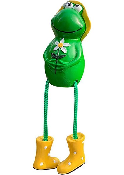 Yeni Yaratıcılık Roman Yeşil Aksesuarlar El Sanatları Taşınabilir Hediye Reçine Narin Süsler Asılı Bacak Kurbağa A (Yurt Dışından)