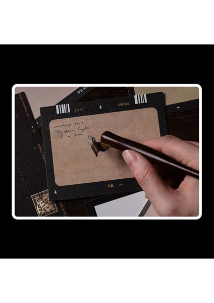 4 Set Film Şeridi Scrapbook Kağıdı Vintage Desenli Kağıt Dekoratif Retro Film Notu Yazılabilir Not Etiketi Kart Yapımı Sanatı Için (Yurt Dışından) indirimleri