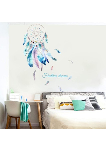 Rüya Yakalayıcı Duvar Çıkartmaları Sanat Çıkartmaları Kendinden Yapışkanlı Duvar Resimleri Ev Yurt Yatak Odası Oturma Odası Için Duvar Dekoru (Yurt Dışından) modelleri