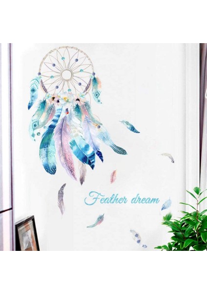 Rüya Yakalayıcı Duvar Çıkartmaları Sanat Çıkartmaları Kendinden Yapışkanlı Duvar Resimleri Ev Yurt Yatak Odası Oturma Odası Için Duvar Dekoru (Yurt Dışından) fırsatları