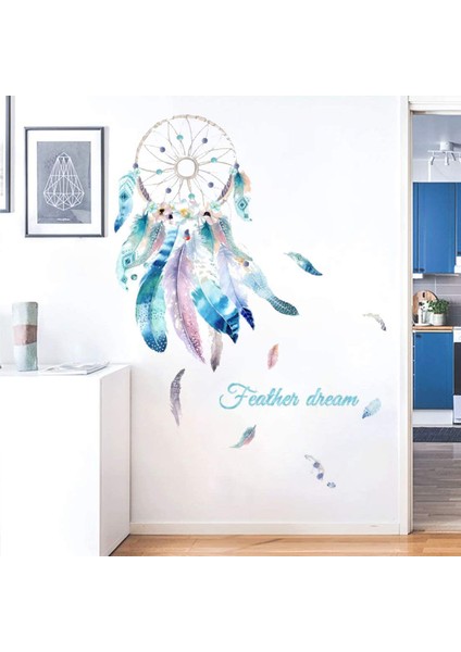 Rüya Yakalayıcı Duvar Çıkartmaları Sanat Çıkartmaları Kendinden Yapışkanlı Duvar Resimleri Ev Yurt Yatak Odası Oturma Odası Için Duvar Dekoru (Yurt Dışından) indirimleri