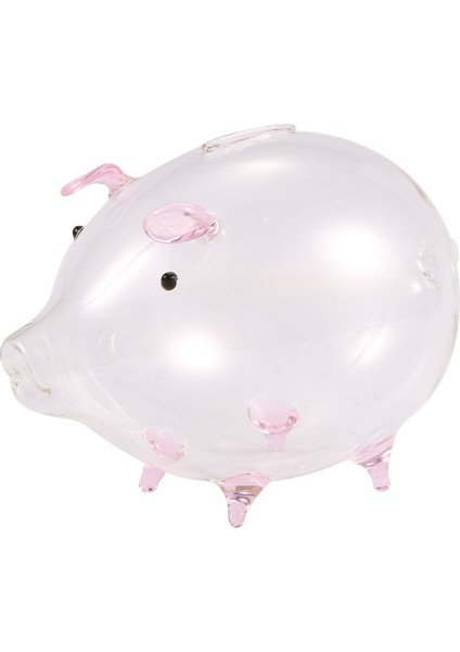 Domuz Kuma Para Kutuları Para Tasarrufu Kutusu Sevimli Şeffaf Cam Hatıra Doğum Günü Hediyesi Çocuklar Için Çocuklar-Pembe (Yurt Dışından)