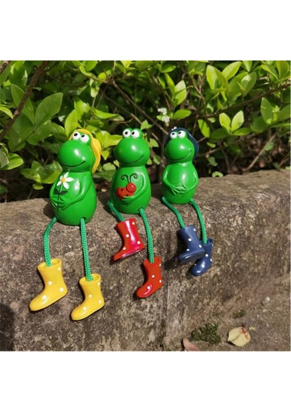 Yeni Yaratıcılık Roman Yeşil Aksesuarlar El Sanatları Taşınabilir Hediye Reçine Narin Süsler Asılı Bacak Kurbağa A (Yurt Dışından) modelleri