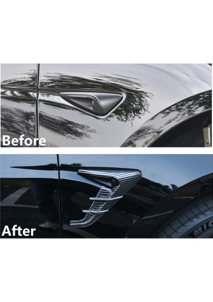 Tesla Model 3 Highland 2024 Için Yan Kamera Koruma Kapağı Yan Çamurluk Kapağı Trim Çıkartmalar-Parlak Karbon (Yurt Dışından) modelleri
