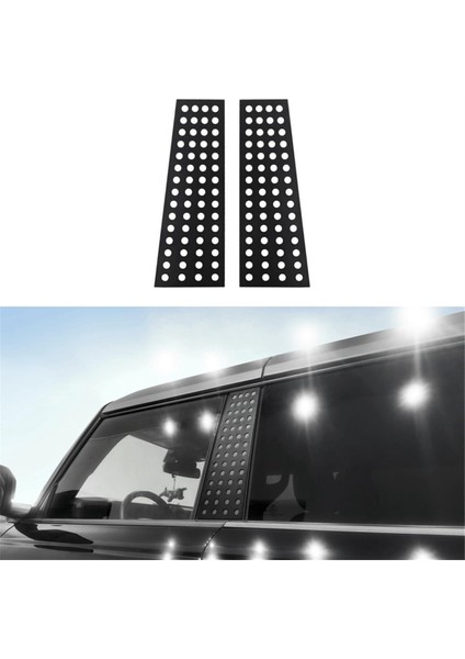 B Sütun Çıkartmaları Pencere Orta Sütun Paneli Kapağı Ford Bronco 2021-2023 B Sütun Trim Kapağı Aksesuarları Alüminyum (Yurt Dışından) modelleri