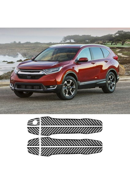 Karbon Fiber Araba Kapı Kulp Kılıfı Trim Etiket Aksesuarları Honda Crv 2016 2017 2018 2019 2020 2021 (Yurt Dışından) indirimleri