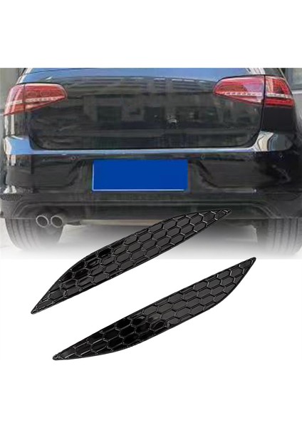 2 Adet Araba Şekillendirici Petek Arka Sis Lambası Kapağı Trim Sticker Vw Golf Mk7 7r/rline 2014-2018 Arka Tampon Şeritleri (Yurt Dışından) fırsatları