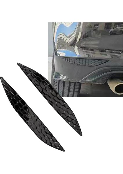 2 Adet Araba Şekillendirici Petek Arka Sis Lambası Kapağı Trim Sticker Vw Golf Mk7 7r/rline 2014-2018 Arka Tampon Şeritleri (Yurt Dışından) indirimleri