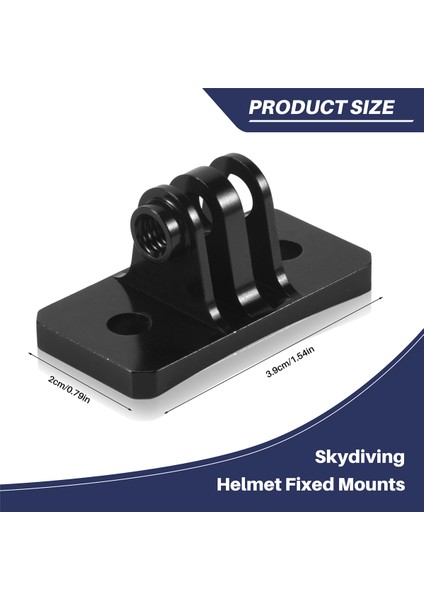 Cnc Skydiving Kask Sabit Montajları Gopro Hero 1 2 3 3+ 4 5 Session/xiaomi Yi/sj/gitup Spor Kamerası Siyah (Yurt Dışından) fırsatları