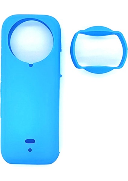 Spor Kamera Lensli Silikon Kılıf INSTA360 X4 Panorama Gövde Toz Geçirmez, Düşmeye Dayanıklı, Her Yönüyle Silikon Kılıf, Mavi (Yurt Dışından) modelleri