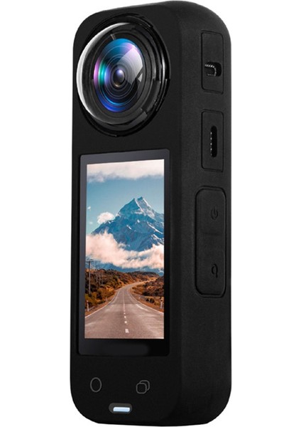 Spor Kamera Lensli Silikon Kılıf INSTA360 X4 Panorama Gövde Toz Geçirmez, Düşmeye Dayanıklı, Her Yönüyle Silikon Kılıf, Mavi (Yurt Dışından) indirimleri