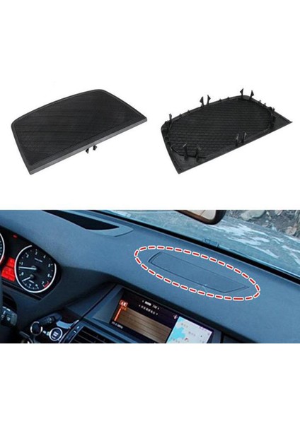 Gösterge Paneli Hoparlör Kapağı Panel Izgara Hoparlör Ağı Kapağı-Bmw X5 E70 2006-2013 X6 E71 2008-2014 51457161796 (Yurt Dışından) modelleri