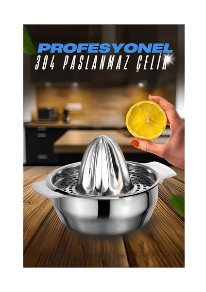 Modacar Limon Sıkacağı 304 Paslanmaz Çelik Meyve Sıkacağı Profesyonel