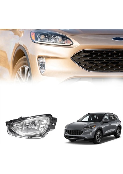 Ford Escape 2021 2022 2023 Için Sürücü Tarafı Sol Ön Tampon Sis Lambası Grubu Halojen Ampullü Araç Sürüş Lambası Sis Lambası (Yurt Dışından) fırsatları