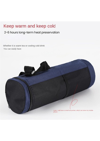 Su Şişesi Soğutucu Çanta Evrensel Su Şişesi Kesesi Yüksek Kapasiteli Yalıtımlı Soğutucu Çanta Açık Hava Kamp Yürüyüş, Koyu Mavi (Yurt Dışından) modelleri