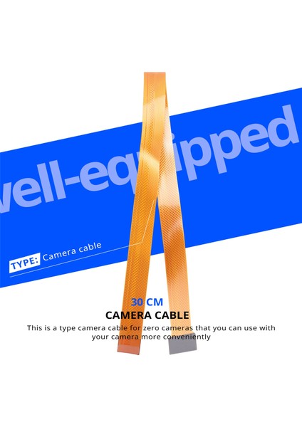 Raspberry Pi Zero W Kamera Kablosu 30 cm Şerit Çizgi Ffc Kablosu Raspberry Pi Zero V1.3 Pi0 (Yurt Dışından)