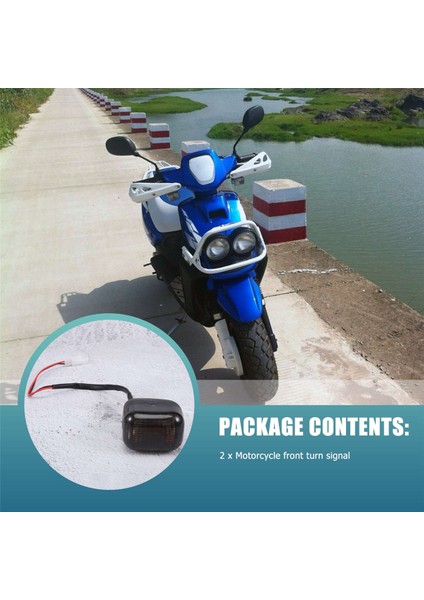Yamaha BWS100 50125 Zuma 50 FX125 x Beewee Mbk Booster Scooter Için Motosiklet Ön Dönüş Sinyali Dönüş Sinyali Göstergesi (Yurt Dışından) modelleri
