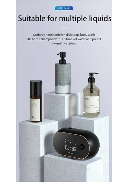 450ML Otomatik Köpük Sabunluk Akıllı Duvara Monte El Yıkama Temassız Mutfak Aksesuarları Banyo (A) (Yurt Dışından) indirimleri