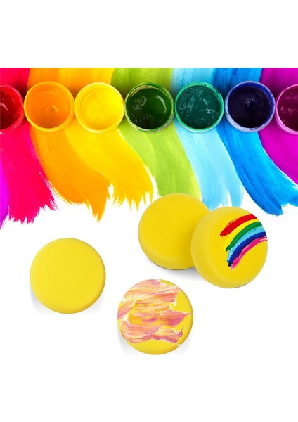 70 Adet Yuvarlak Boyama Süngeri 3 Inç Sarı Sentetik Sünger Suluboya Sanatçı Süngeri Boyama, Seramik, Kil, Sanat ve El Sanatları Için (Yurt Dışından) fiyatları