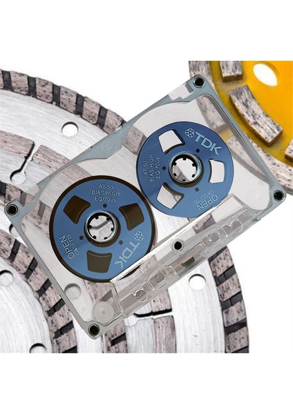 55 Dakikalık Boş Bant Diski Çift Taraflı Metal Küçük Açık Disk Boş Kaset Bant Diski, D (Yurt Dışından) modelleri