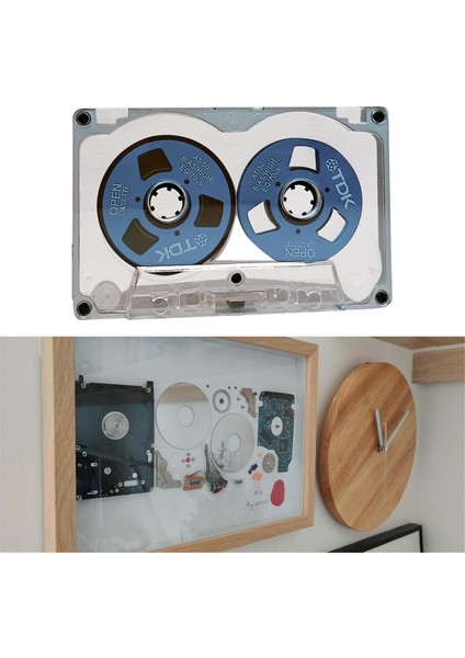 55 Dakikalık Boş Bant Diski Çift Taraflı Metal Küçük Açık Disk Boş Kaset Bant Diski, D (Yurt Dışından) fırsatları