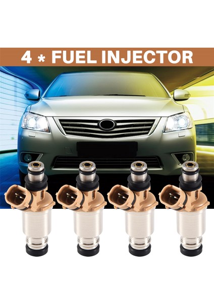 Toyota Corolla AE110 4AFE 5AFE 23209-16150 Için 4 Adet/grup 23250-16150 Yakıt Enjektör Memesi (Yurt Dışından) indirimleri