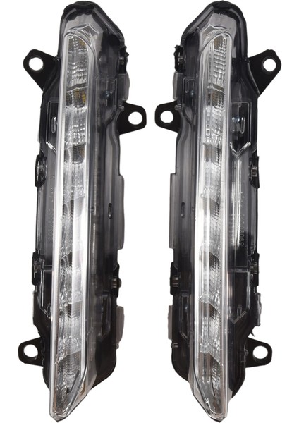 Mercedes S-Serisi 09-13 W221 S350 S500 2218201856 2218201756 Için 1 Çift Sol + Sağ LED Drl Gündüz Farı (Yurt Dışından)