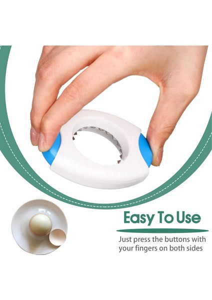 2'li Yumurta Kabuğu Açacağı, Pişmiş Yumurtaların Üst Kısımlarını Hızlıca Kesmek Için Yumurta Kesici, Ev Yapımı Pişirme Aksesuarları, Mavi (Yurt Dışından) fiyatları