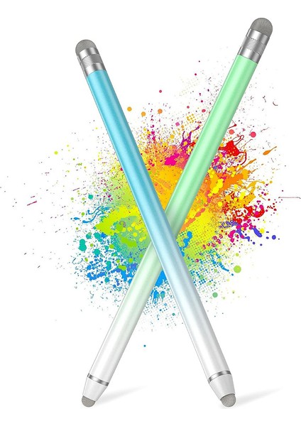 Adet Evrensel Dokunmatik Kalem, Yüksek Hassasiyetli Fiber Uçlar, Iphone/samsung Tablet ve Tüm Dokunmatik Ekranlara Uygun - A (Yurt Dışından)
