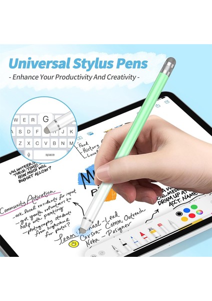 Adet Evrensel Dokunmatik Kalem, Yüksek Hassasiyetli Fiber Uçlar, Iphone/samsung Tablet ve Tüm Dokunmatik Ekranlara Uygun - A (Yurt Dışından) modelleri