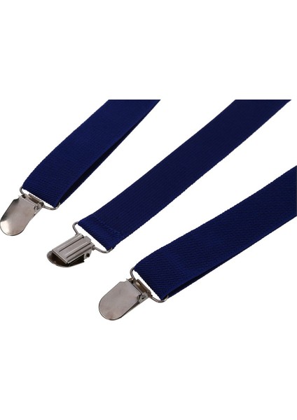 Yetişkin Ayarlanabilir Metal Kelepçeli Elastik Askılar Koyu Mavi (Yurt Dışından) modelleri